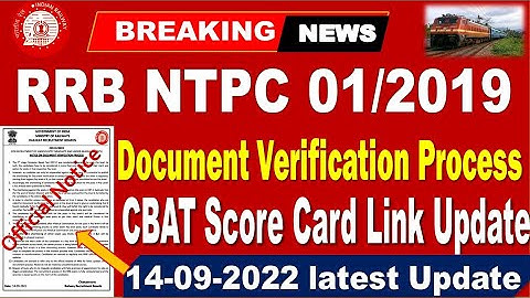 Railway Important Notice for NTPC DV Process for all Railway NTPC  Aspirants  by SRINIVASMech