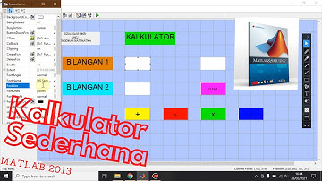 Cara Membuat Kalkulator pada Matlab 2013 || GUI MATLAB