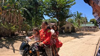 Arrival to Barangay Pinamgo for Fiesta on Jao Island in Northern Bohol PH