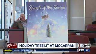 McCarran Airport lights holiday tree