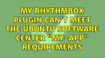 Ubuntu: My Rhythmbox plugin can