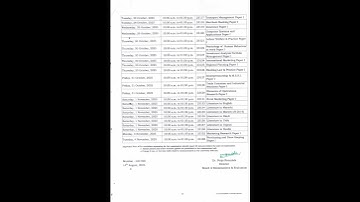 TYBCOM  Sem 5 OCT 2025  Exam Timetable #mumbaiuniversity #tybcomsem5