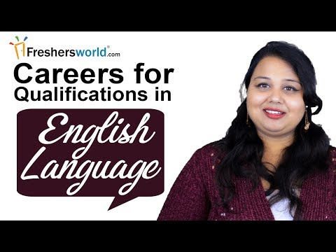 Careers for Qualifications in English Language–Top careers for graduates with degree in English