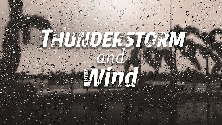 ⛈⚡Windy Thunderstorm sounds for sleeping| Black Screen| rain sounds for sleeping