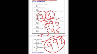 Std:3 Maths FA 2 Revision Part - 1