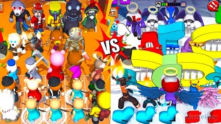 Rainbow Piggy End Chapter Vs Color Monster Alphabet Friends ⭐ Merge Simulator Battles