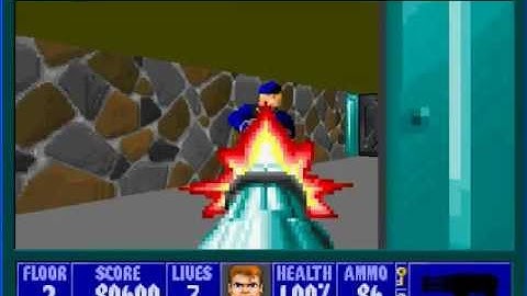 Automatic Wolfenstein (AutoWolf) bot for Wolfenstein 3D: Spear of Destiny Level 2