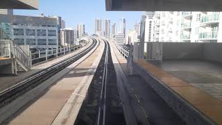 Miami Metromover ride (brickell to goverment center) Brickell Loop to omni loop [SHORT VIDEO]