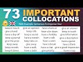 Learn 73 Important Collocations in English used in Daily Conversations