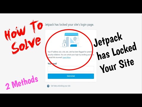 How to Fix Jetpack has Locked your Site's - Fix Wordpress Login Issue