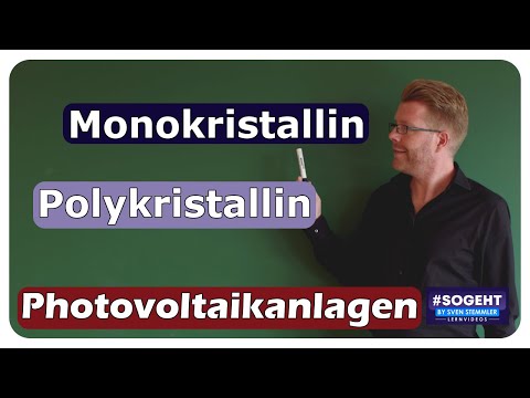 Video: Unterschied Zwischen Polykristallin Und Monokristallin