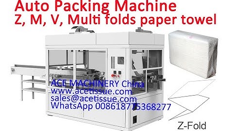 Fully Automatic Z Fold Paper Hand Towel Packing Machine|China