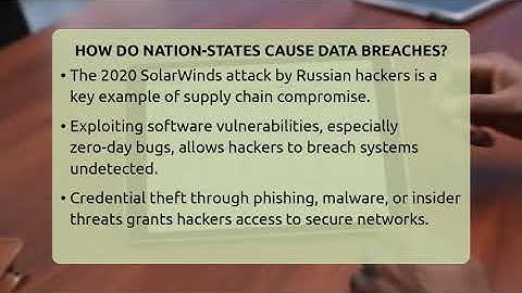 How Do Nation-states Cause Data Breaches? - Get Rid Of Guide