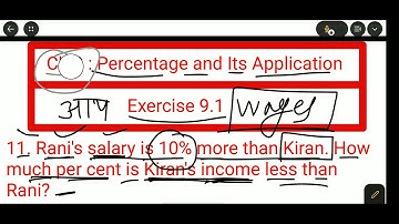 Class:8th|Ch-9:Percentage and its Application|Ex.-9.1|Abhijit Pandit