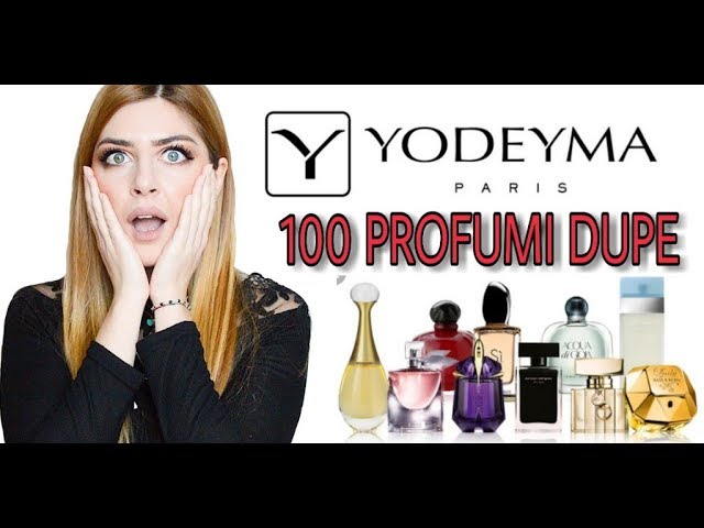 100 PROFUMI dupe YODEYMA fragranze uomo e donna copie di profumi famosi! Profumi  equivalenti - YouTube