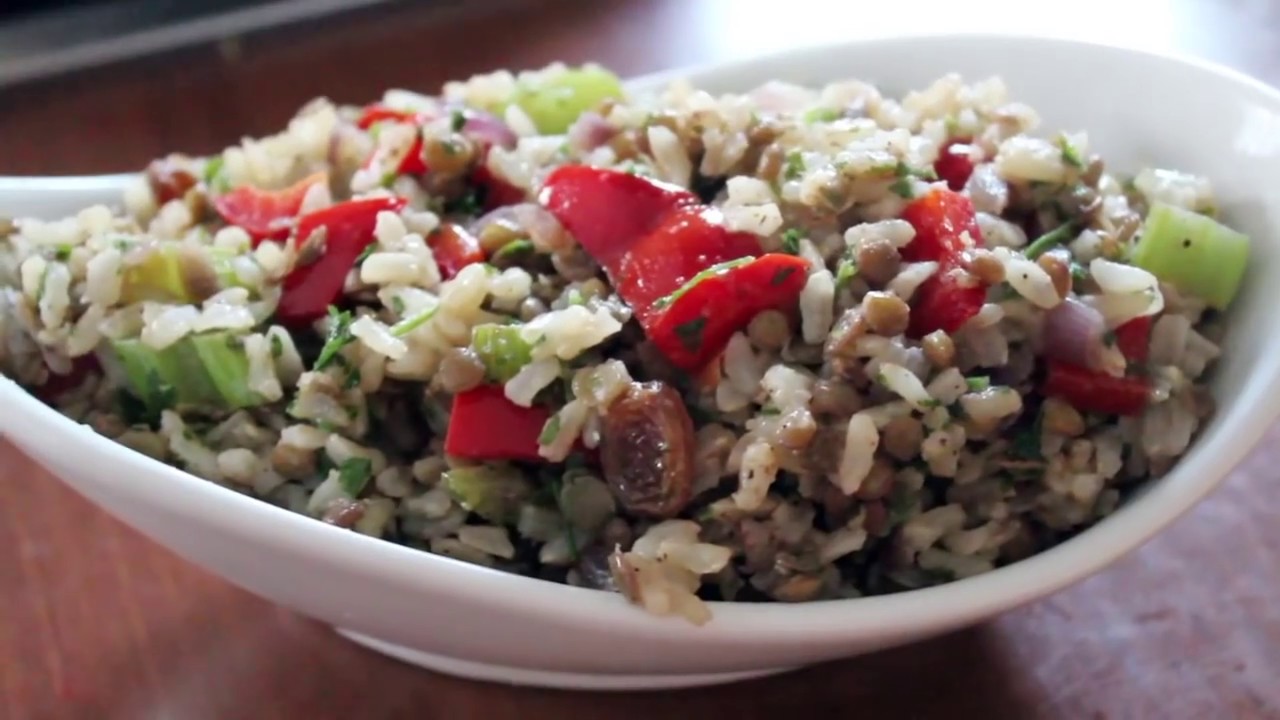 Pikanter Reis-Linsen-Salat | ideal als Meal Prep - glutenfrei und ...