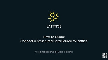 How To Connect a Structured Data Source to Latttice