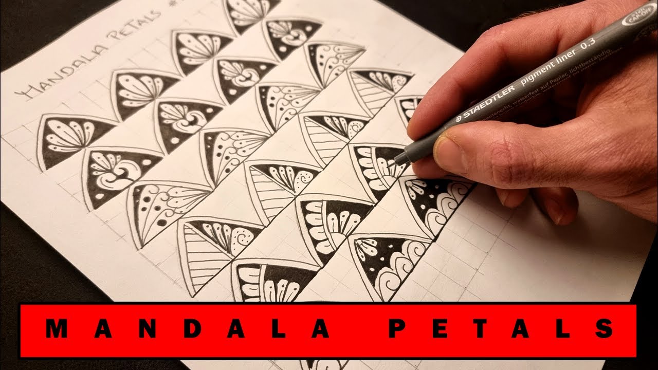 Mandala Petals Tutorial #1 | How to Draw Mandala Petals | Beginners |