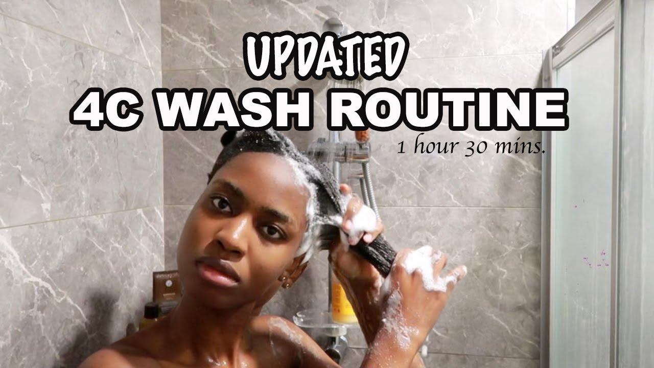 MY UPDATED 4C NATURAL HAIR WASH DAY ROUTINE | QUICK EASY AND FAST - YouTube