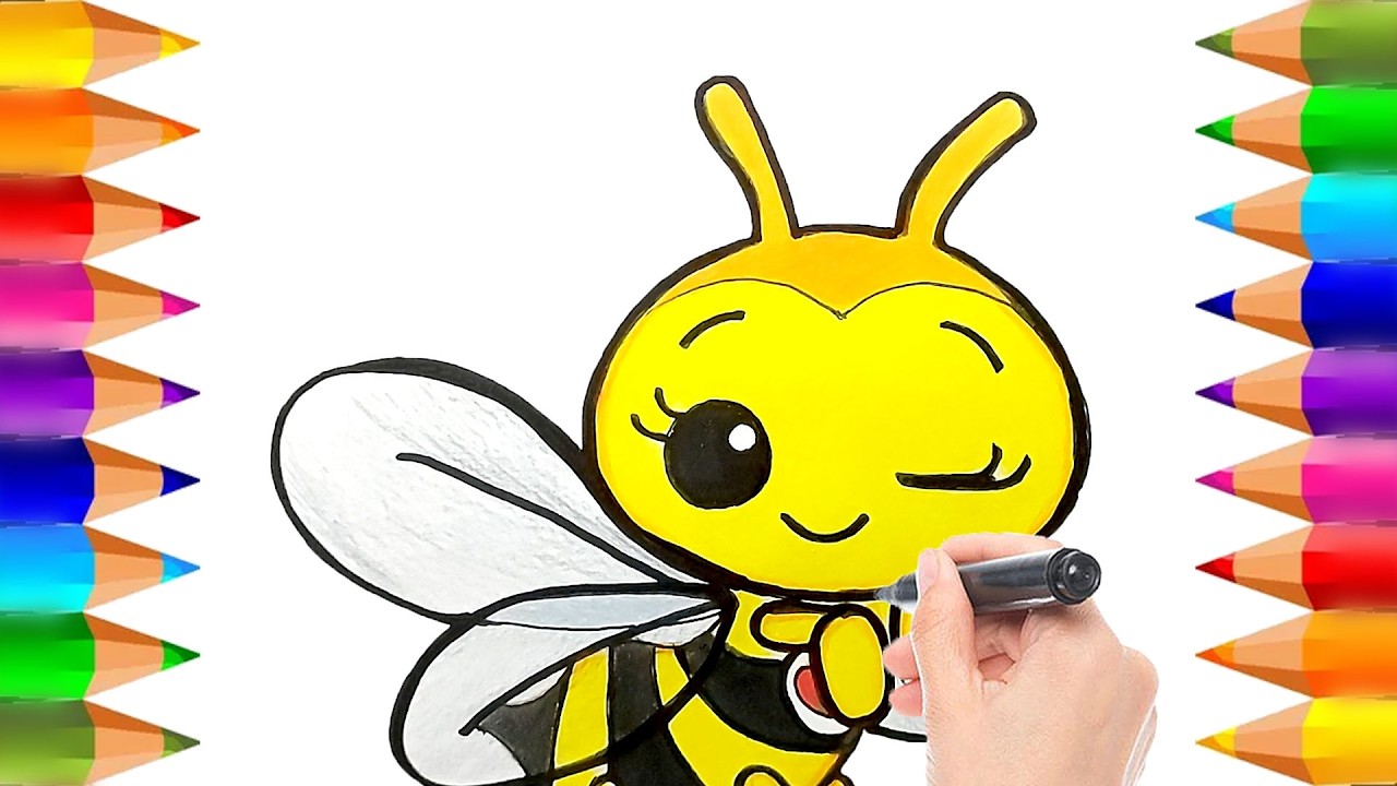 Dibuja y Colorea a la Abejita Chiquitita de Plim Plim | Dibujos para Niños