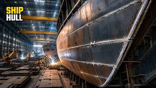 How Giant Ship Hull Sections Are Welded in a Shipyard