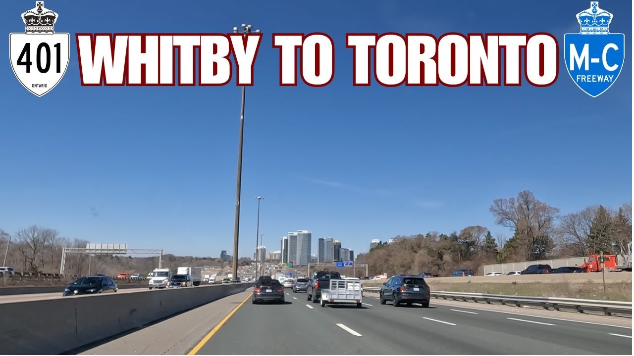 Full Drive Whitby to Toronto on Highway 401