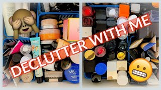 Declutter With Me!! || Decluttering Foundations, Powders, Primers, and Setting Sprays