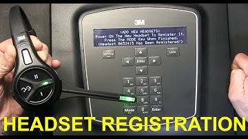 Tutorial on How To Register Your 3M G5 Drive Thru Wireless Headset To Your 3M G5 Base Station