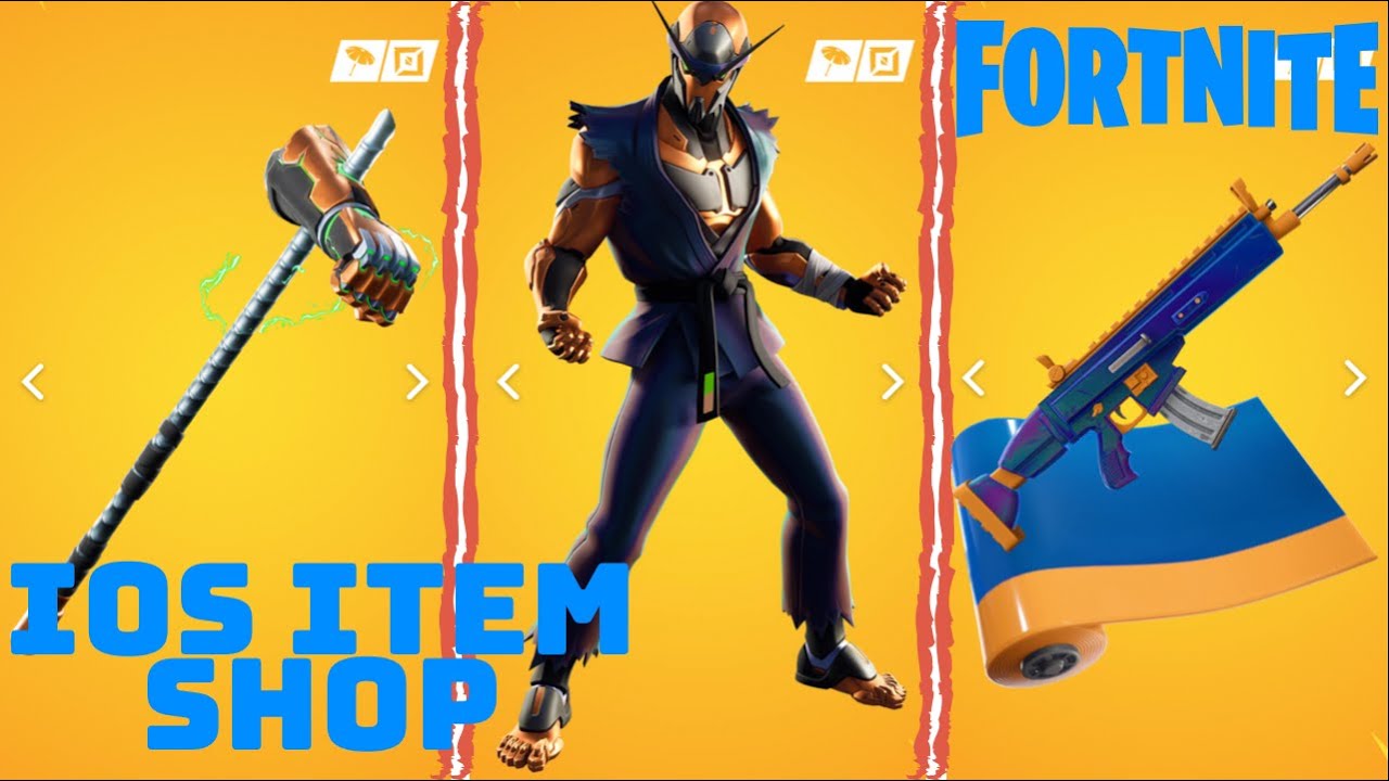 Fortnite iOS Item Shop Today! Copper Wasp 🐝 Skin is back with Power Punch Pickaxe