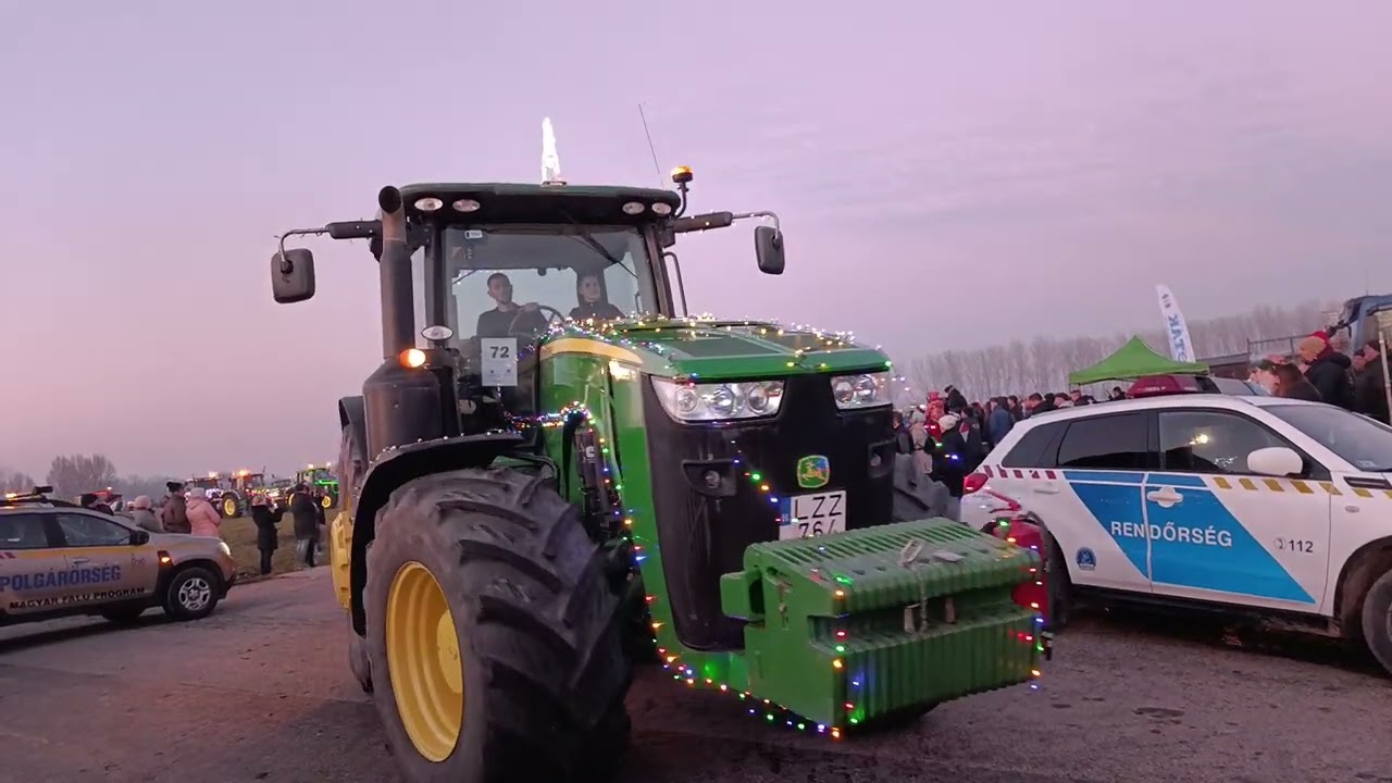 III. Dunamenti Óévbúcsúztató Traktoros Felvonulás indulás Géderlak 2024. december 29.