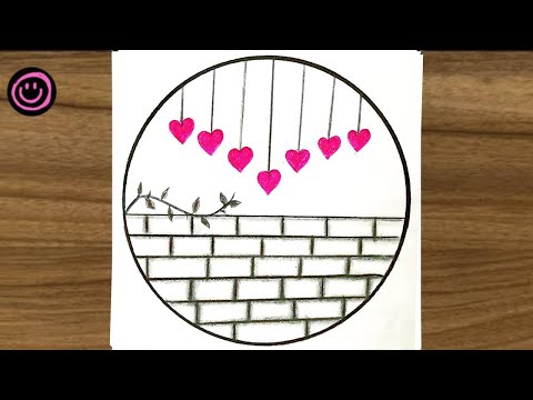 Very Easy circle drawing || Circle drawing for beginners || Pencil drawing in circle step by step