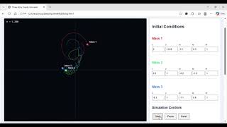 Three Body Gravity Simulator 11