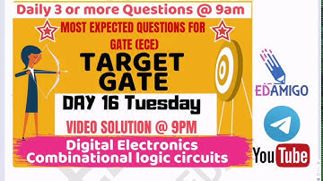 Revision Video: Day 16: Digital Electronics : Combinational Logic Circuits