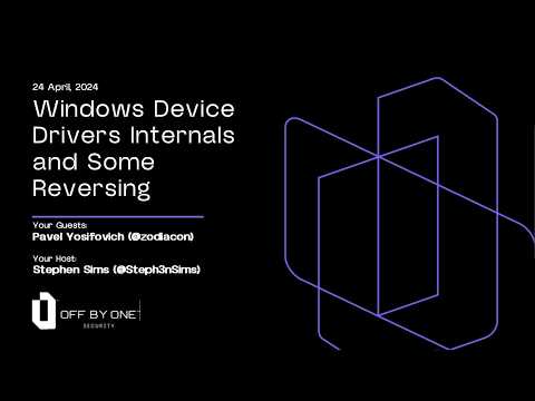 Windows Device Drivers Internals and Some Reversing