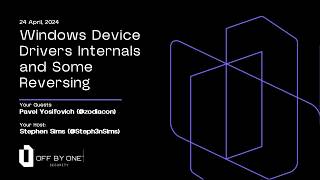 Windows Device Drivers Internals and Some Reversing