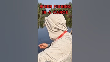 NEVER do this in a canoe! 🚫🛶  #boundarywaters #bwca  #fishing
