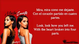 Becky G x Mau y Ricky - Me Acostumbré (Letra & English Translation Lyrics)