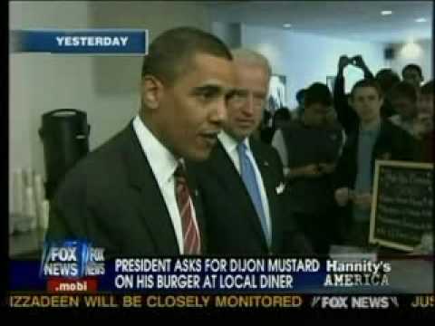 Hannity Attacks Obama For Putting Mustard On His Burger, More Fair and Balanced Reporting