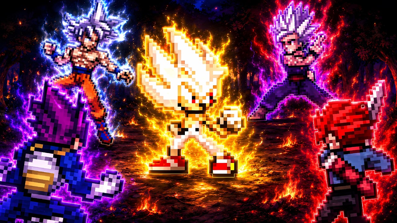 All Forms Sonic Fought ALL Of Dragon Ball Z STRONGEST FIGHTERS