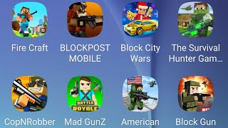 Fire Craft,Blockpost Mobile,Block City Wars,CopNRobber,Mad GunZ,Block Gun,American Block Sniper screenshot 5