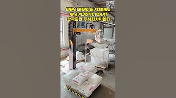 CMT 개포기 개포 시스템 Unpacking &feeding in a plastic factory #palletizer  #로봇 #자동화 #factory #depalletizing