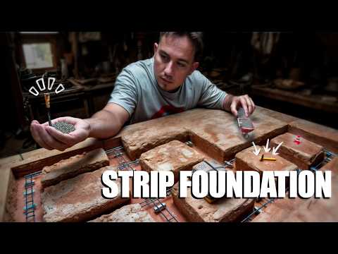 🏠 How to Build the Foundations of a Mini Wooden House