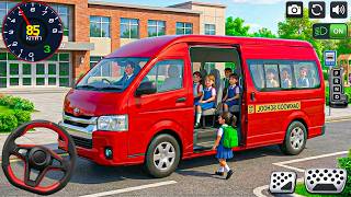 Van Simulator Game 3D: School Children Transport & City Driving Missions - Van Game Android Gameplay screenshot 1