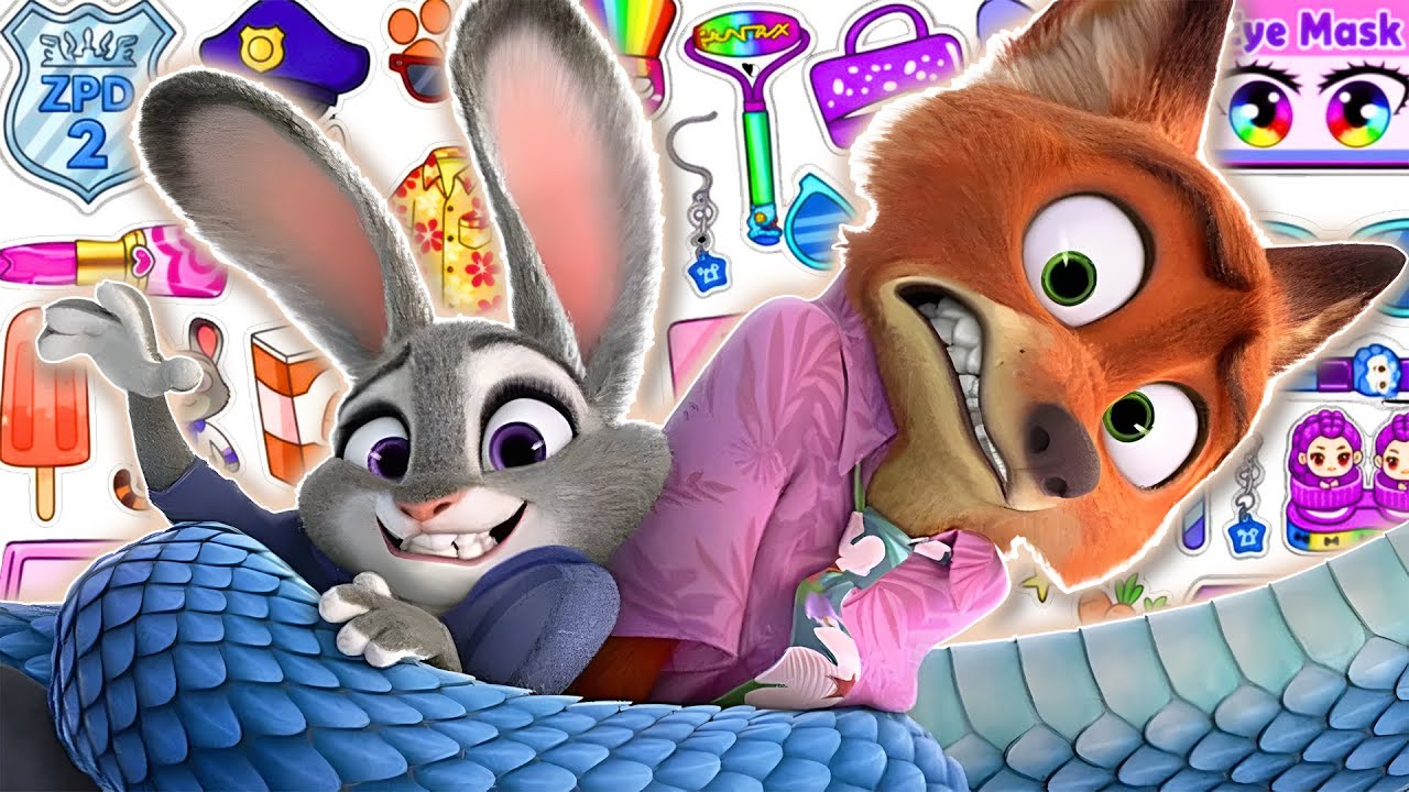 Paper DIY Zootopia  🐰🦊💖 Judy Hopps & Nick Wilde Falling in Love | Anna DIY Paper