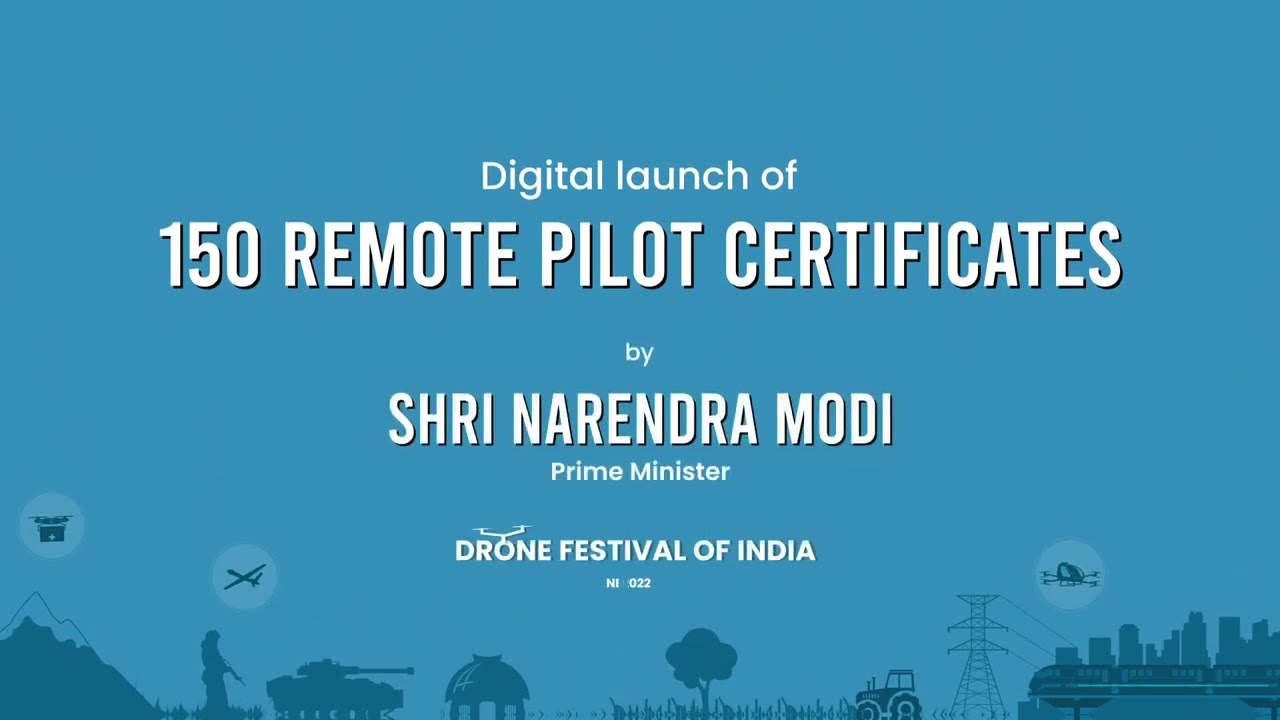Digital Launch Of 150 Remote Drone Pilot Certificates | Drone Pilot Training | Hyderabad