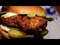 Crispy &amp; Spicy Fried Buttermilk Chicken Sandwich w. Whole Chicken Breast - Recipe # 130