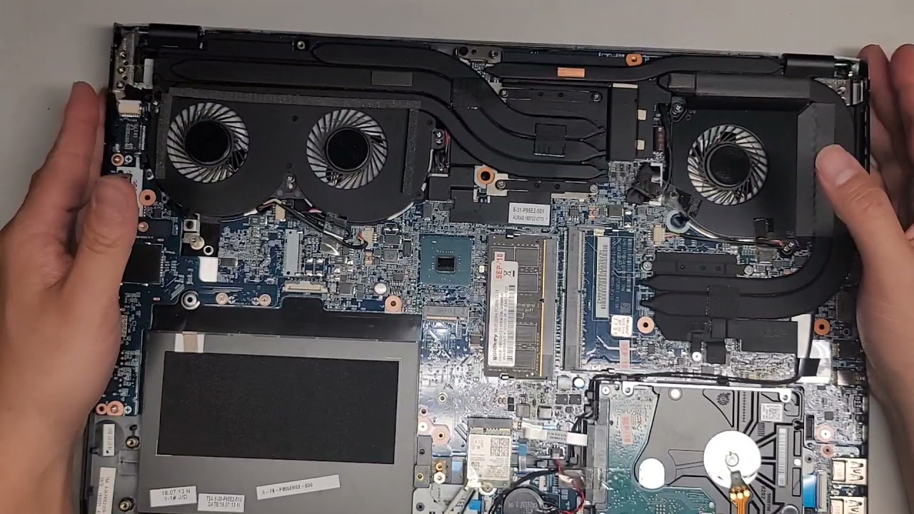 PROSTAR P955EP RAM SSD Hard Drive Upgrade Fan Repair Battery Fan Keyboard Thermal Paste Application