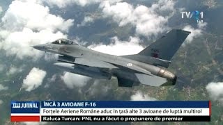 Alte 3 avioane F-16 MLU 5.2 au fost preluate de RoAF. Avionale vor ajunge în țară pe 15 decembrie 2016.
