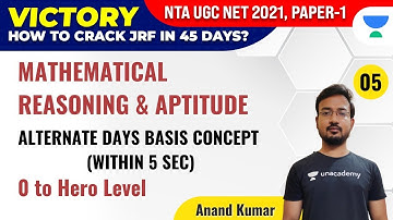 NTA UGC NET 2021 | Mathematical Reasoning & Aptitude by Anand Kumar | Alternate Days Basic Concept