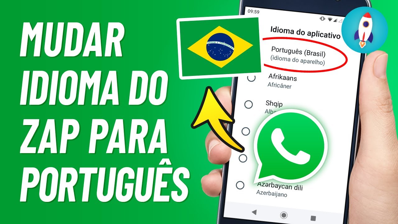 MEU WHATSAPP ESTÁ EM INGLÊS Como Mudar Para Português (2024) - YouTube